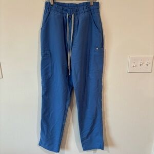 Figs Kade Cargo Scrub Pants in Blue Size S